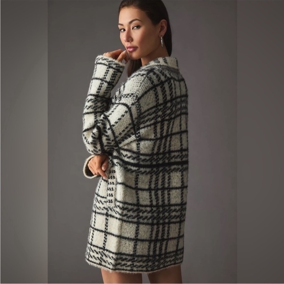 L SPACE Stirling Sweater Coat Couldn't Be Cozier Plaid Size XL - Picture 5 of 16